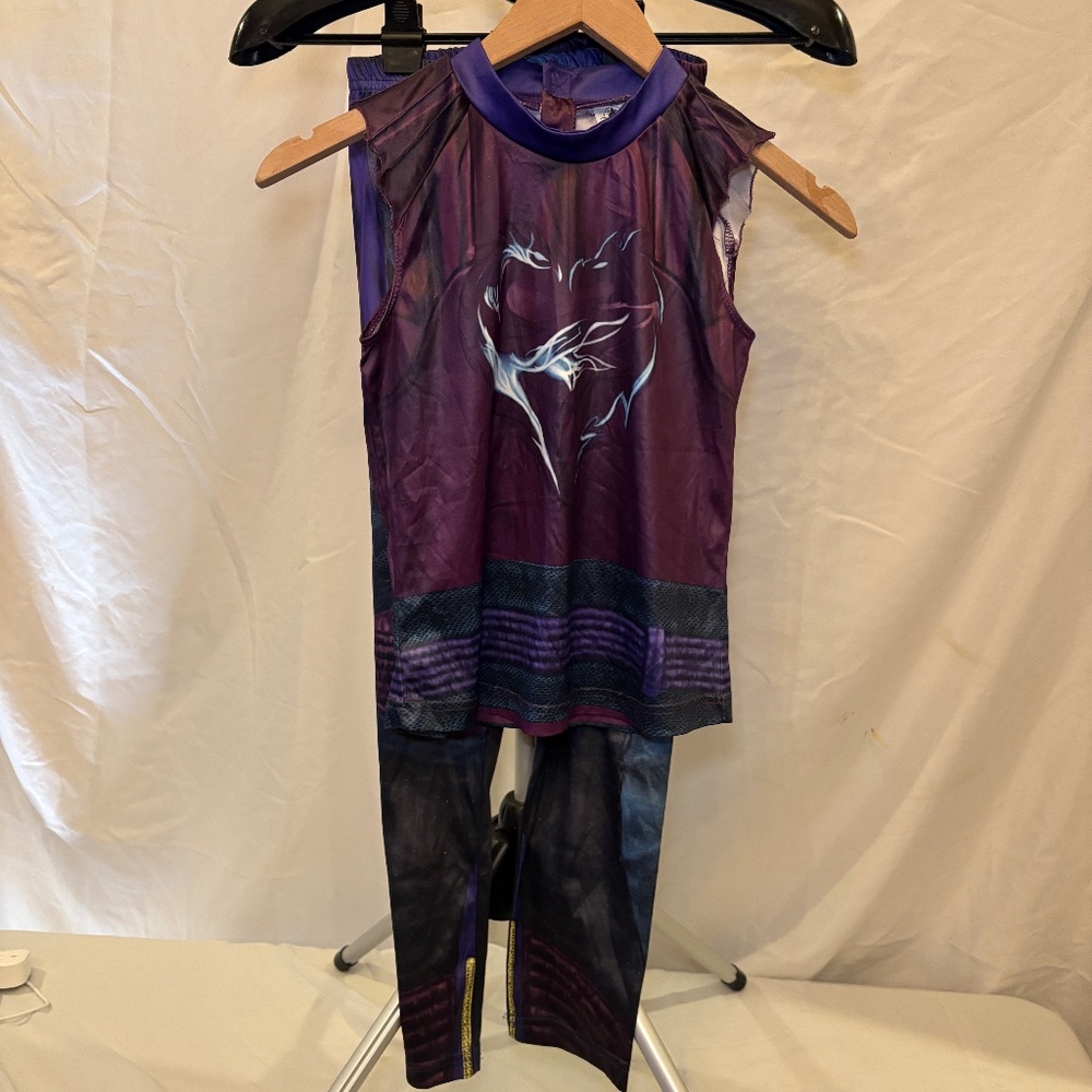Disney Descendants 3 Mal 2pc Costume Girls Size 7/8 Halloween No Jacket